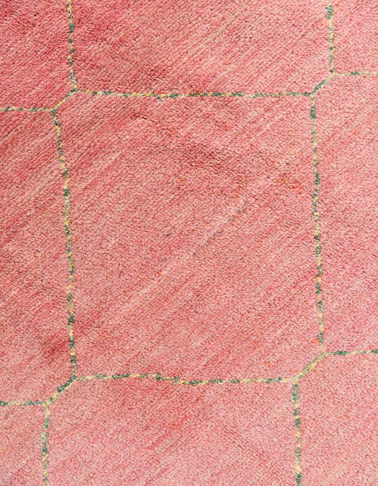 Detail image of  5' 7 x 8' 3  Hand Knotted Moroccan Wool Rug