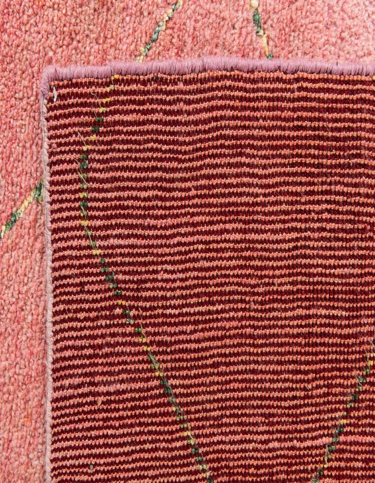 Detail image of  5' 7 x 8' 3  Hand Knotted Moroccan Wool Rug