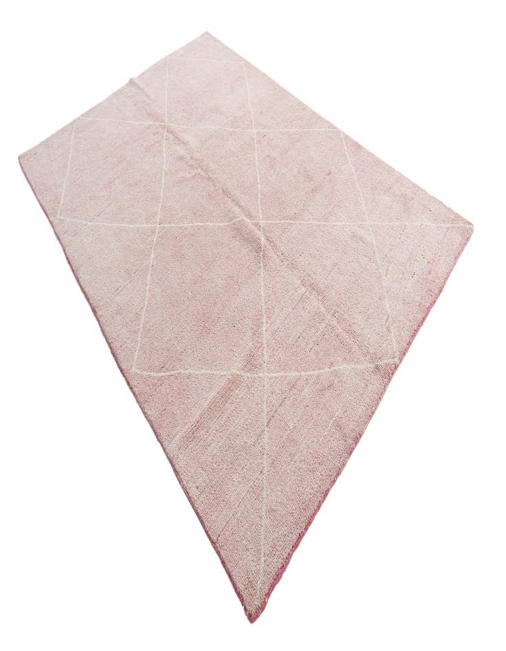 Detail image of  5' 6 x 8'  Hand Knotted Moroccan Wool Rug