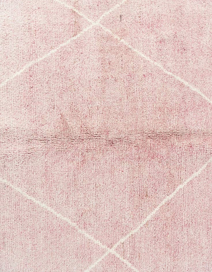 Detail image of  5' 6 x 8'  Hand Knotted Moroccan Wool Rug