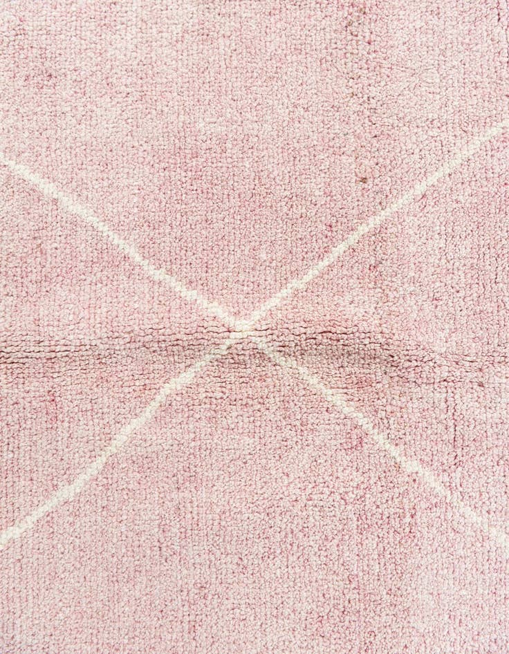 Detail image of  5' 6 x 8'  Hand Knotted Moroccan Wool Rug