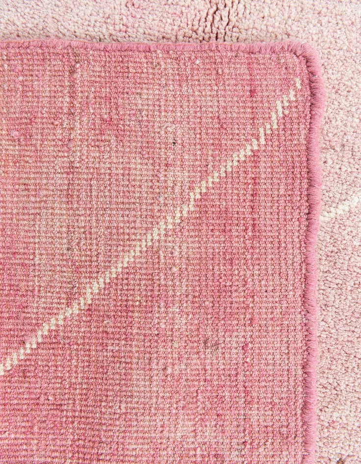 Detail image of  5' 6 x 8'  Hand Knotted Moroccan Wool Rug