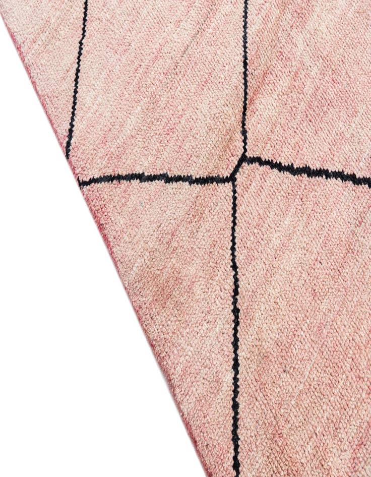 Detail image of  5' 9 x 8'  Hand Knotted Moroccan Wool Rug