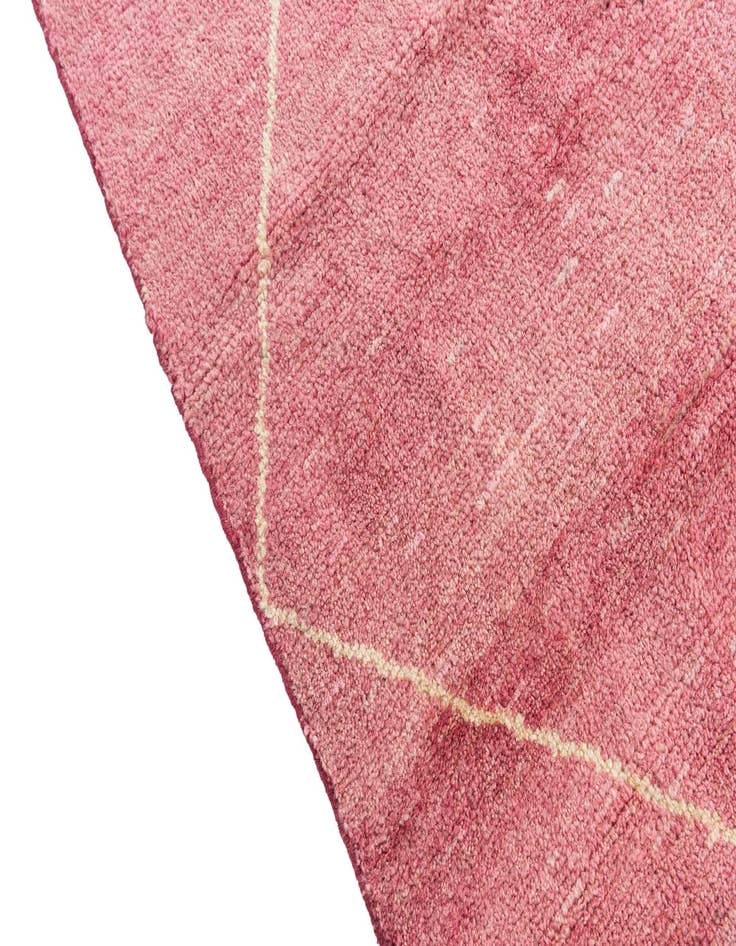 Detail image of  5' 6 x 8'  Hand Knotted Moroccan Wool Rug