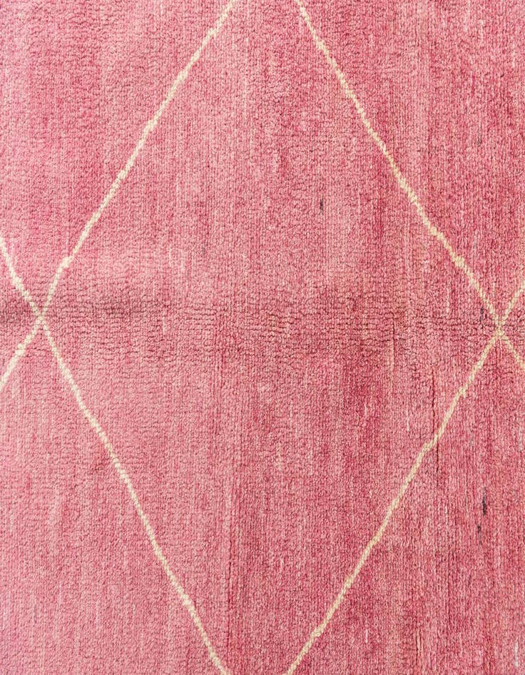 Detail image of  5' 6 x 8'  Hand Knotted Moroccan Wool Rug