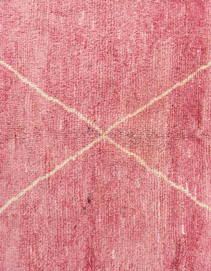 Detail image of  5' 6 x 8'  Hand Knotted Moroccan Wool Rug