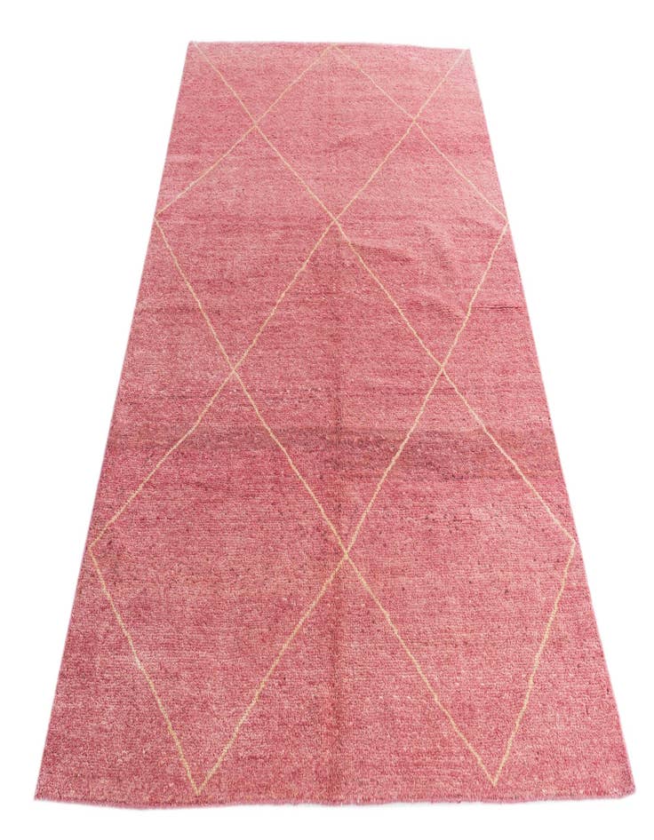 Detail image of  5' 7 x 8'  Hand Knotted Moroccan Wool Rug