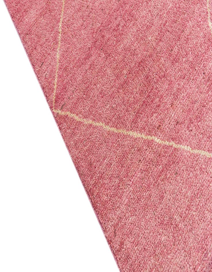 Detail image of  5' 7 x 8'  Hand Knotted Moroccan Wool Rug