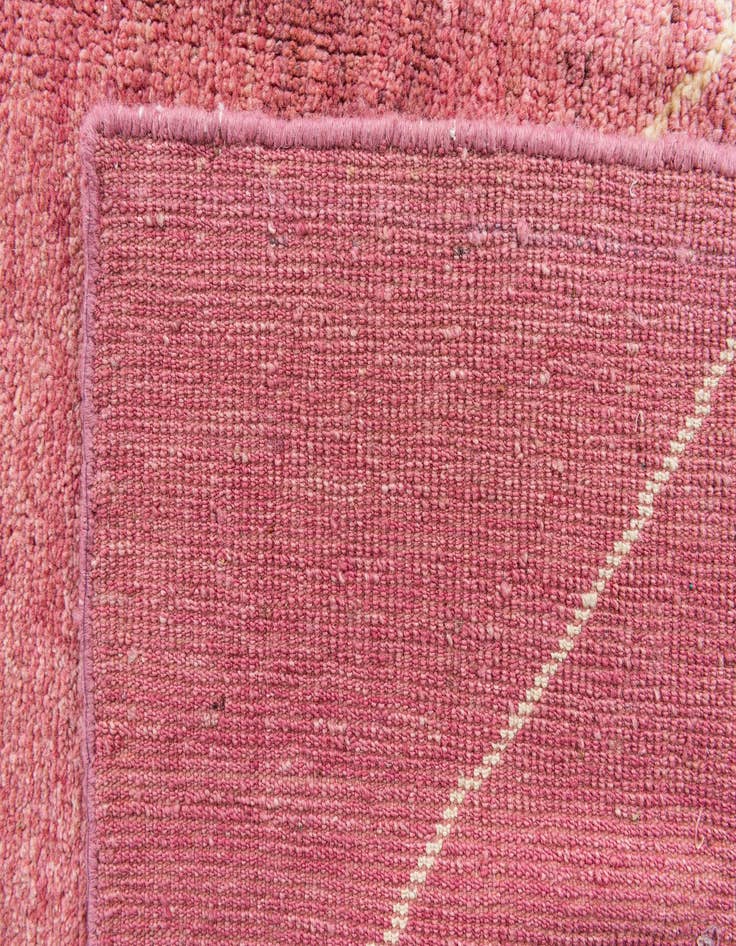 Detail image of  5' 7 x 8'  Hand Knotted Moroccan Wool Rug