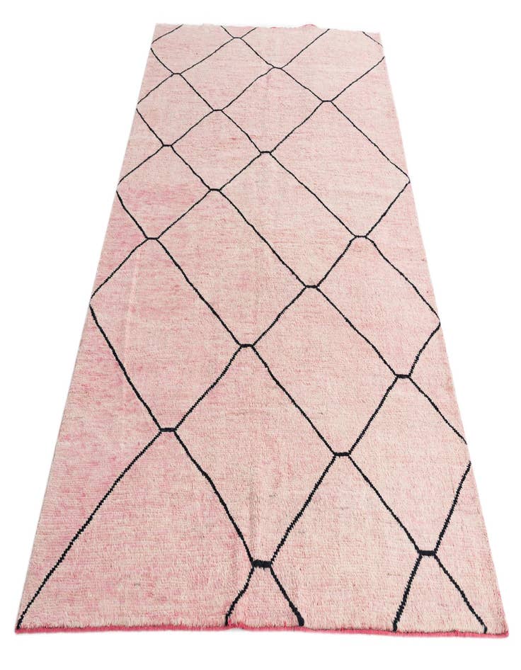 Detail image of  5' 5 x 8'  Hand Knotted Moroccan Wool Rug