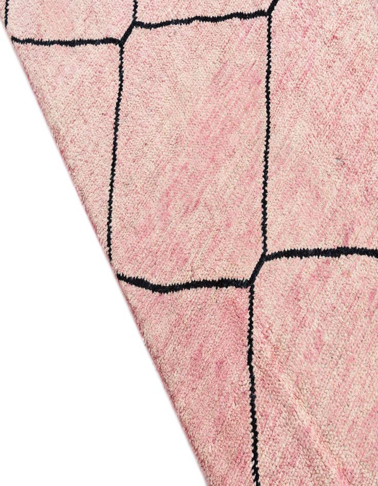 Detail image of  5' 5 x 8'  Hand Knotted Moroccan Wool Rug