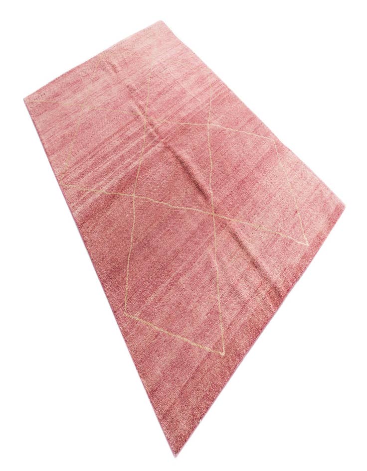 Detail image of  5' 6 x 8' 2  Hand Knotted Moroccan Wool Rug