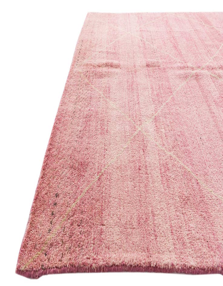 Detail image of  5' 6 x 8' 2  Hand Knotted Moroccan Wool Rug