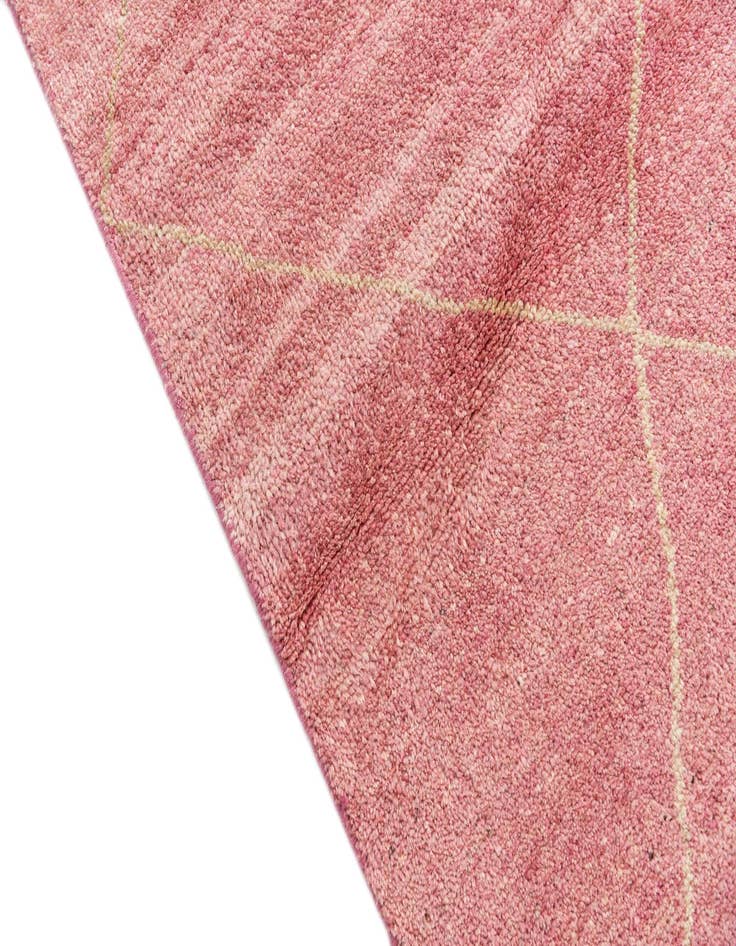 Detail image of  5' 6 x 8' 2  Hand Knotted Moroccan Wool Rug