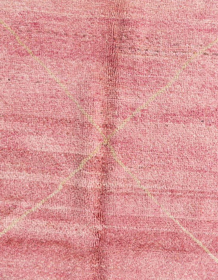 Detail image of  5' 6 x 8' 2  Hand Knotted Moroccan Wool Rug