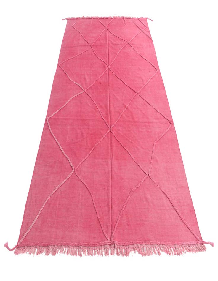 Detail image of  6' 4 x 9' 10  Hand Knotted Moroccan Wool Rug