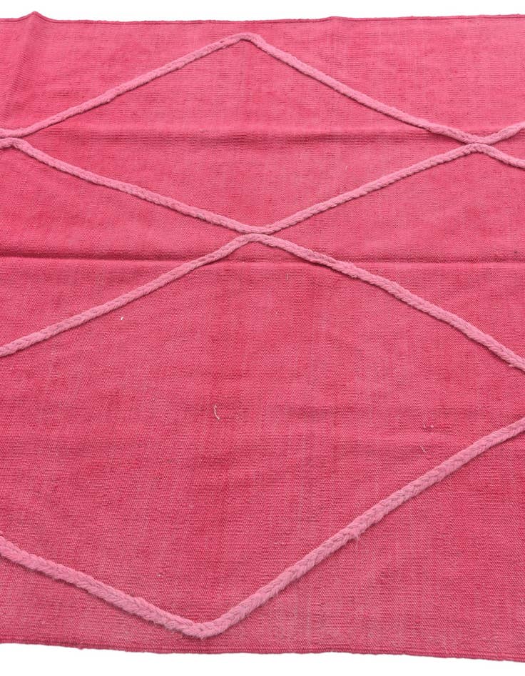 Detail image of  4' 2 x 6'  Hand Knotted Moroccan Wool Rug