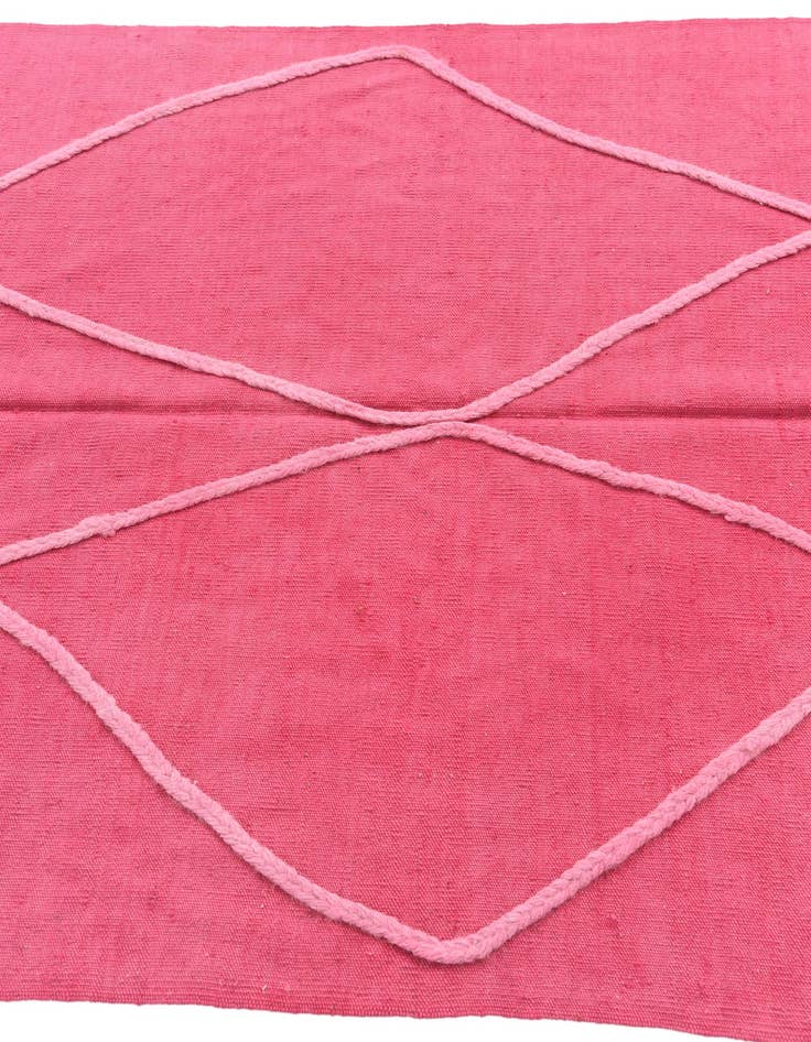 Detail image of  4' 1 x 6'  Hand Knotted Moroccan Wool Rug