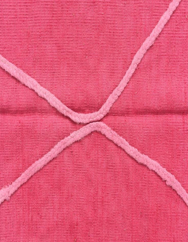 Detail image of  4' 1 x 6'  Hand Knotted Moroccan Wool Rug