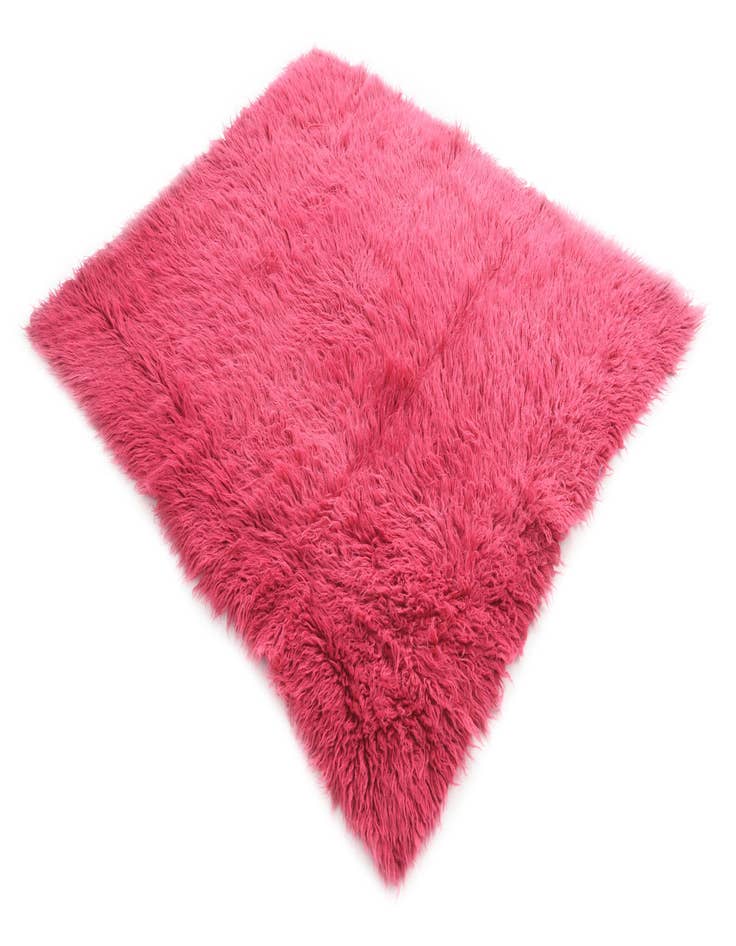 Detail image of  4' 6 x 5' 6  Hand Knotted Moroccan Wool Rug