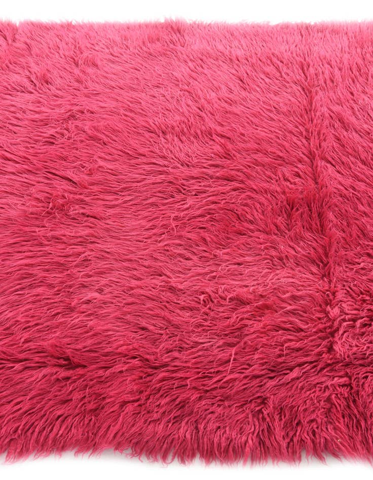 Detail image of  4' 6 x 5' 6  Hand Knotted Moroccan Wool Rug