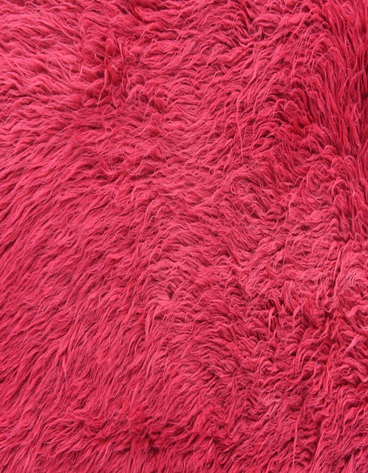 Detail image of  4' 6 x 5' 6  Hand Knotted Moroccan Wool Rug