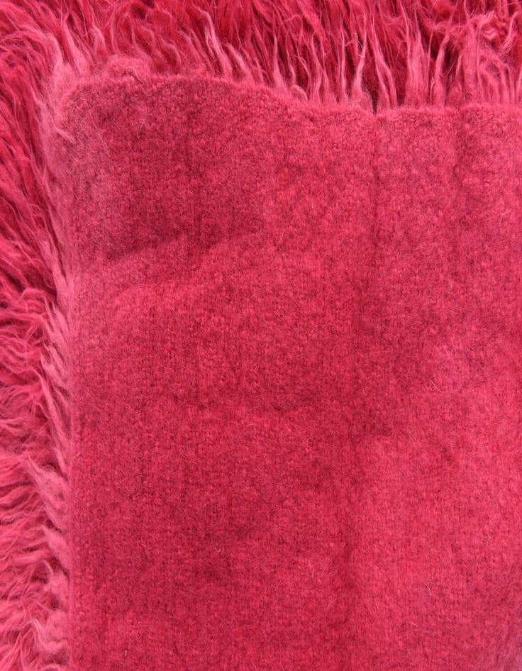 Detail image of  4' 6 x 5' 6  Hand Knotted Moroccan Wool Rug