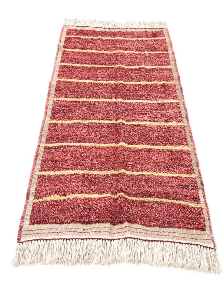 Detail image of  4' 2 x 6' 3  Hand Knotted Moroccan Wool Rug