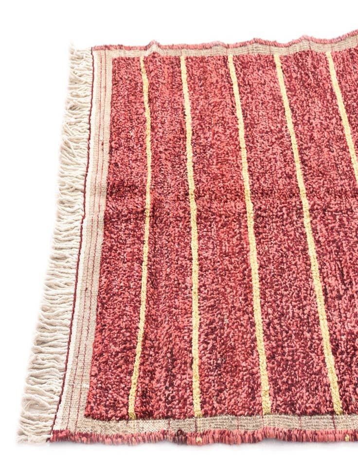Detail image of  4' 2 x 6' 3  Hand Knotted Moroccan Wool Rug