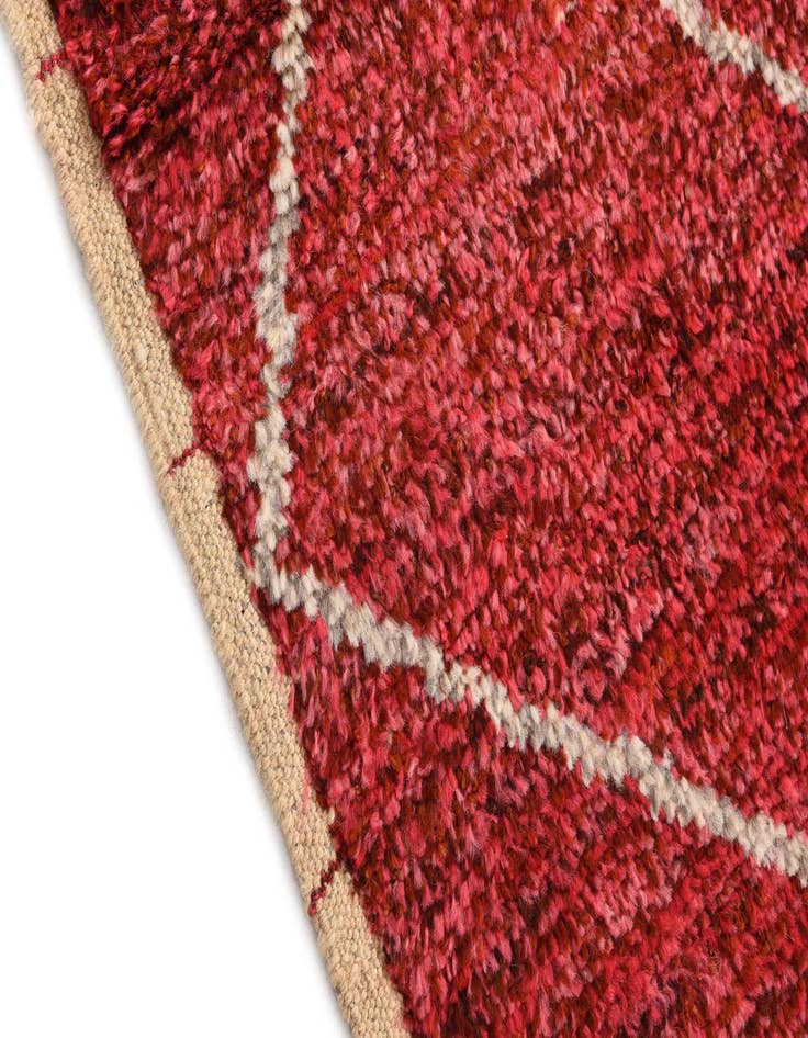 Detail image of  4' 1 x 6' 7  Hand Knotted Moroccan Wool Rug