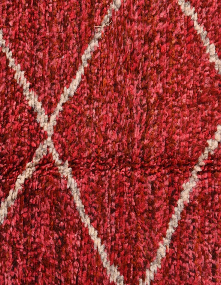 Detail image of  4' 1 x 6' 7  Hand Knotted Moroccan Wool Rug