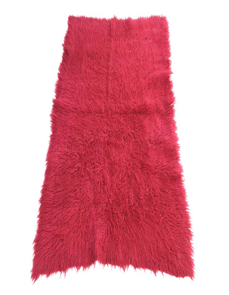 Detail image of  2' 9 x 4' 1  Hand Knotted Moroccan Wool Rug