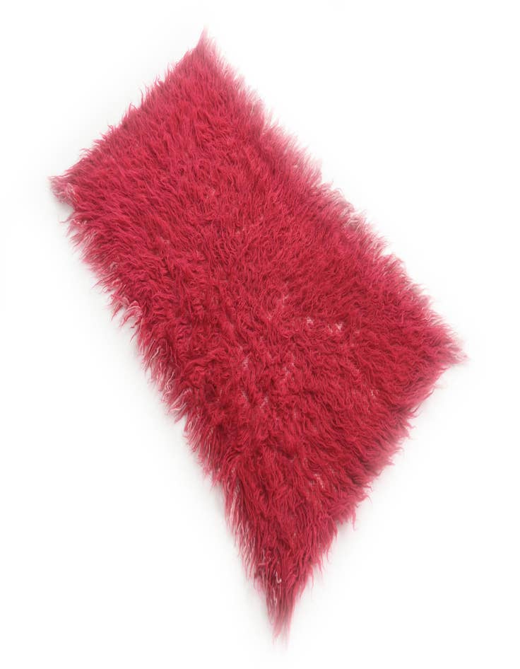 Detail image of  1' 10 x 3' 9  Hand Knotted Moroccan Wool Rug