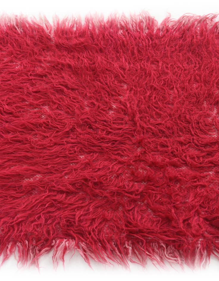 Detail image of  1' 10 x 3' 9  Hand Knotted Moroccan Wool Rug