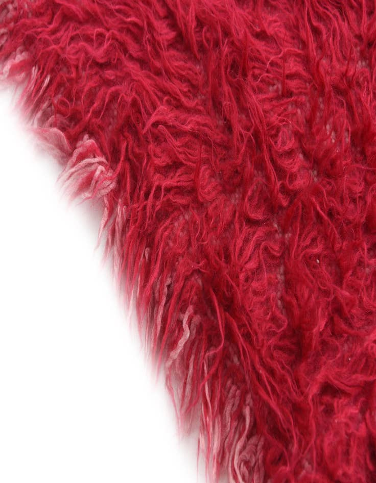 Detail image of  1' 10 x 3' 9  Hand Knotted Moroccan Wool Rug