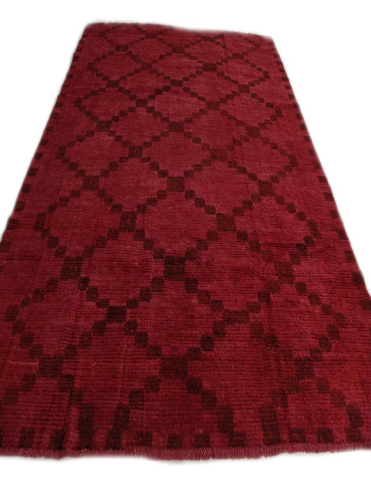 Detail image of  8' x 9'  Hand Knotted Moroccan Wool Rug