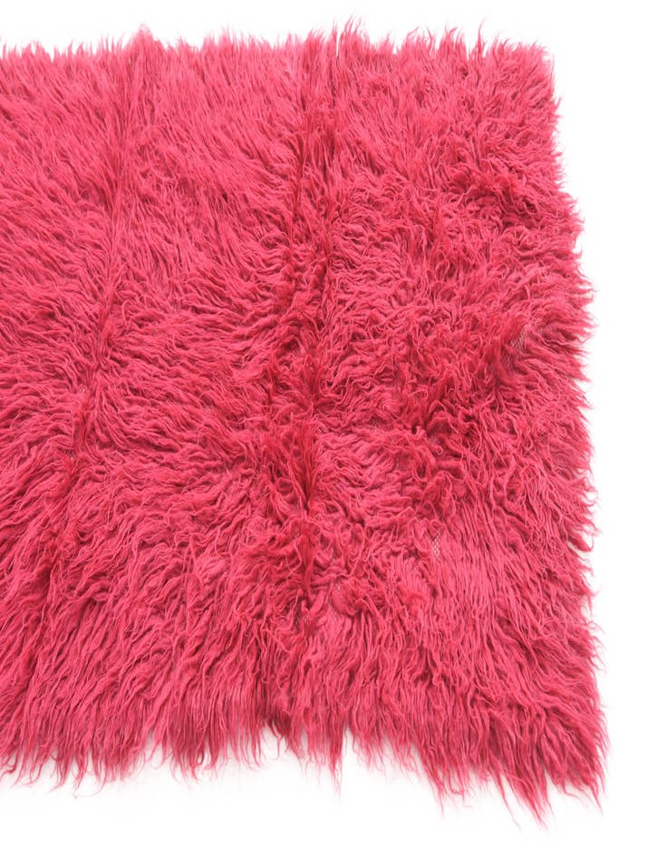 Detail image of  2' 9 x 5'  Hand Knotted Moroccan Wool Rug