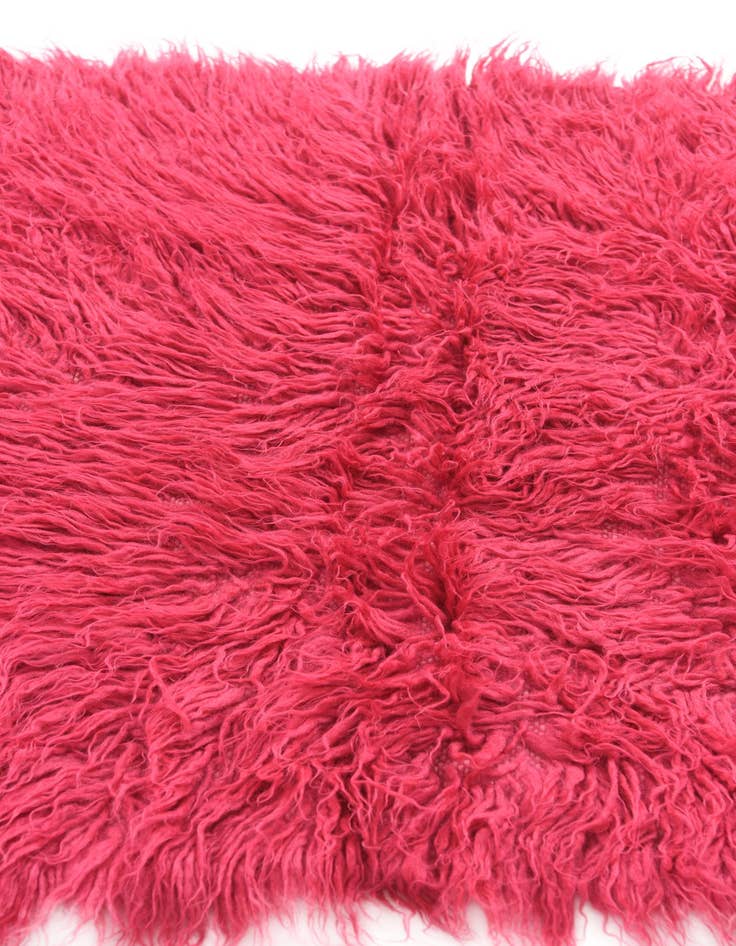 Detail image of  2' 9 x 5'  Hand Knotted Moroccan Wool Rug