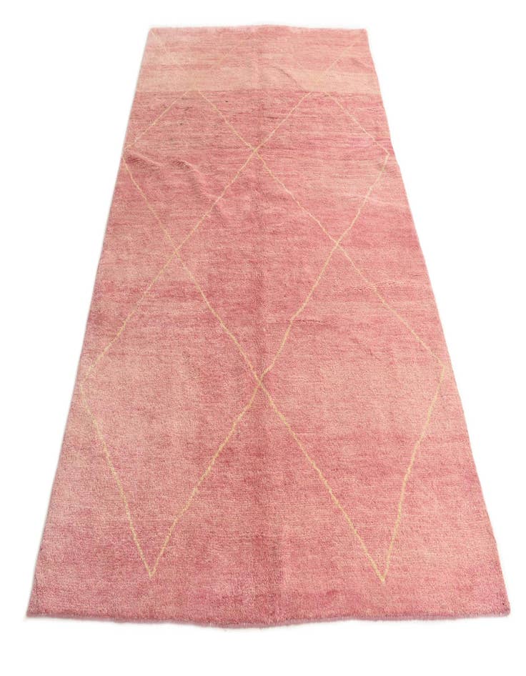 Detail image of  5' 7 x 8' 3  Hand Knotted Moroccan Wool Rug