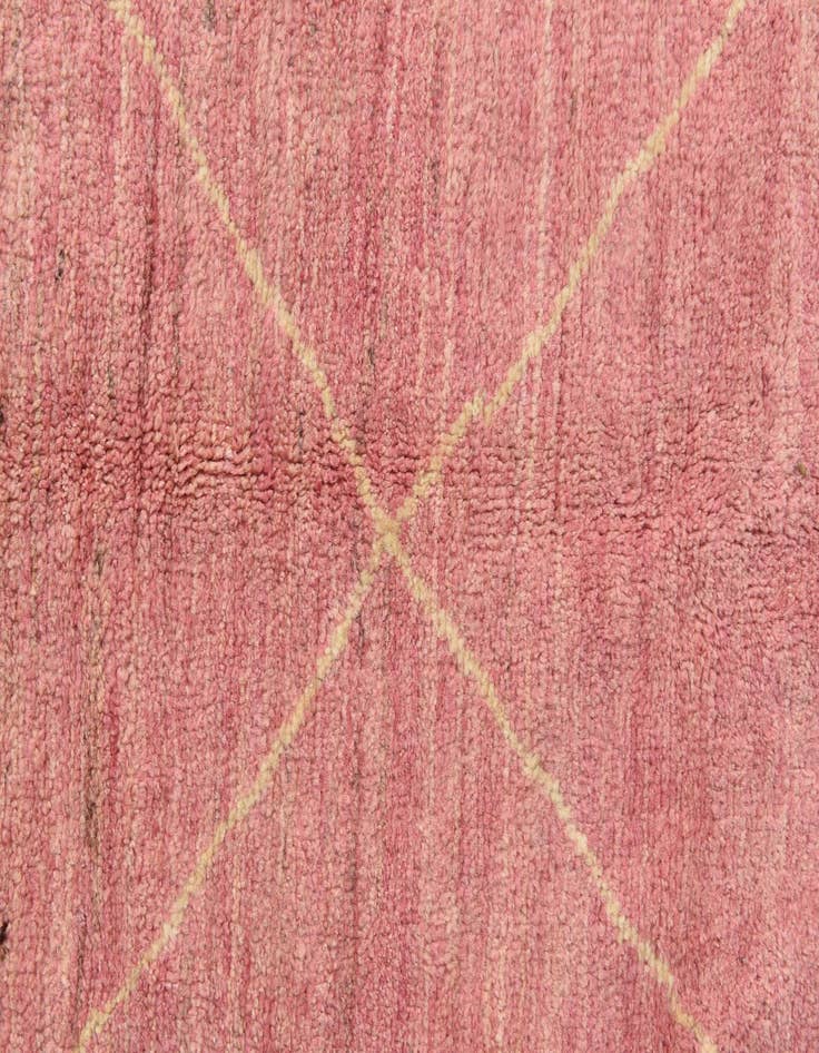 Detail image of  5' 7 x 8' 3  Hand Knotted Moroccan Wool Rug