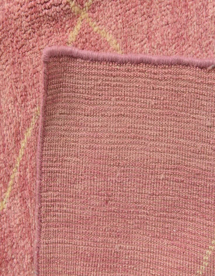 Detail image of  5' 7 x 8' 3  Hand Knotted Moroccan Wool Rug