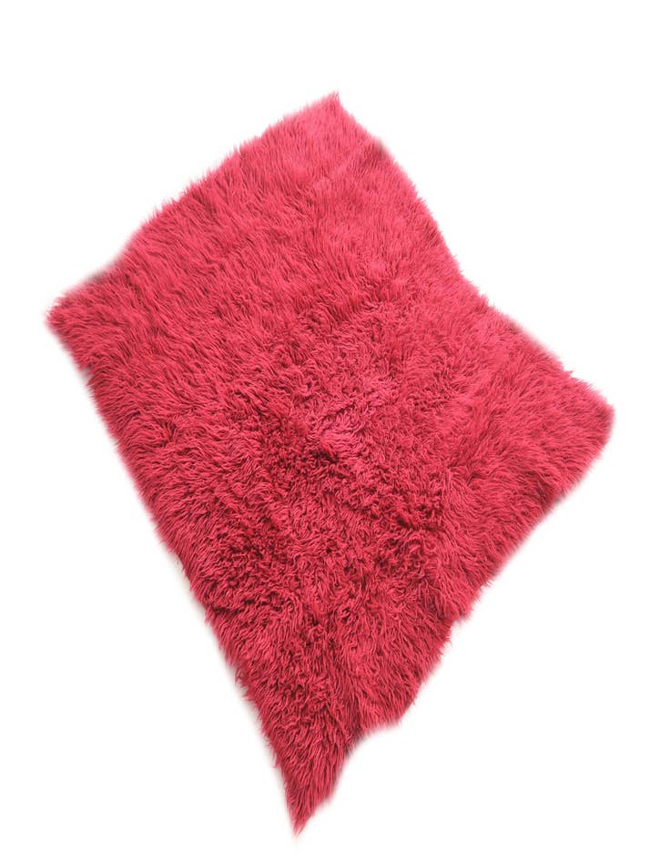 Detail image of  3' 10 x 4' 5  Hand Knotted Moroccan Wool Rug