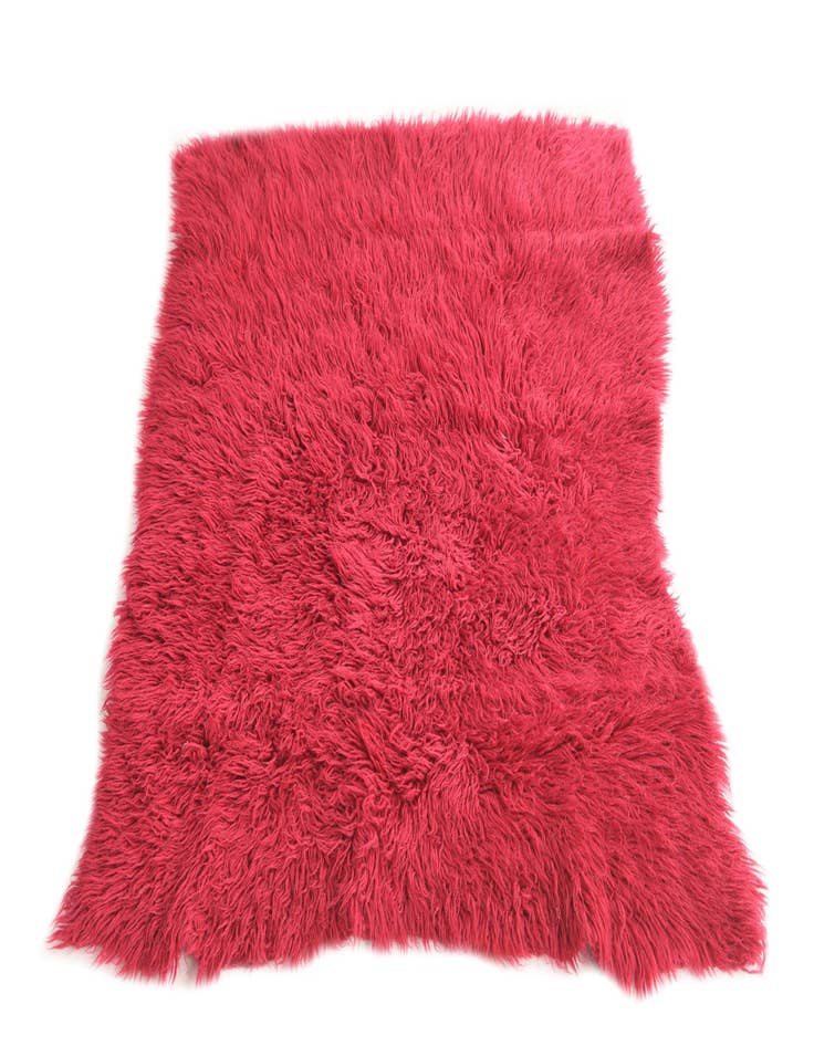 Detail image of  3' 10 x 4' 5  Hand Knotted Moroccan Wool Rug