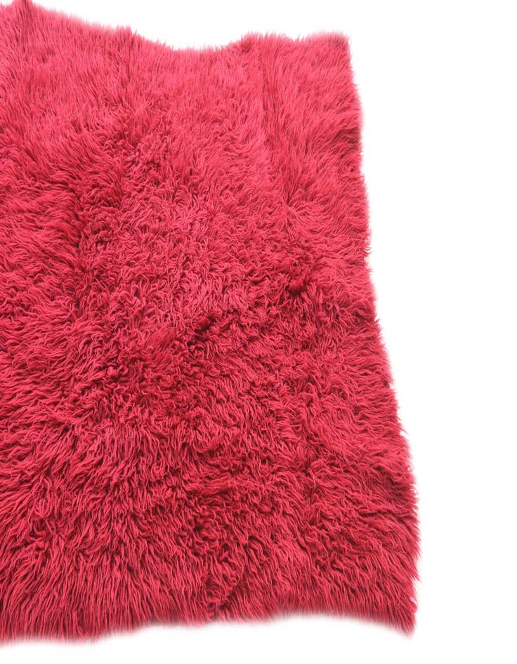 Detail image of  3' 10 x 4' 5  Hand Knotted Moroccan Wool Rug