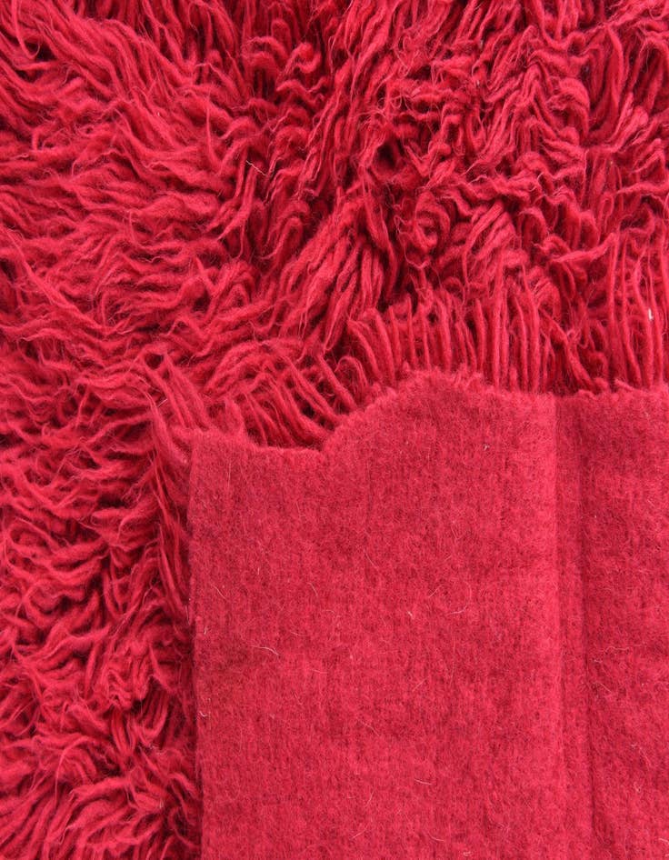 Detail image of  3' 10 x 4' 5  Hand Knotted Moroccan Wool Rug