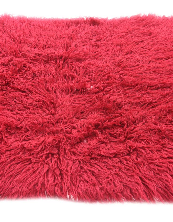Detail image of  3' 4 x 5' 4  Hand Knotted Moroccan Wool Rug