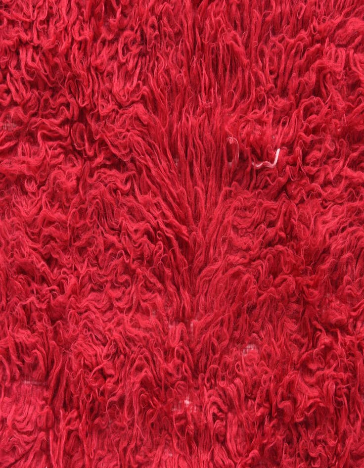 Detail image of  3' 4 x 5' 4  Hand Knotted Moroccan Wool Rug