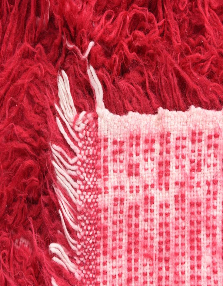 Detail image of  3' 4 x 5' 4  Hand Knotted Moroccan Wool Rug
