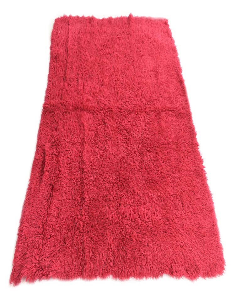 Detail image of  4' 8 x 6' 2  Hand Knotted Moroccan Wool Rug