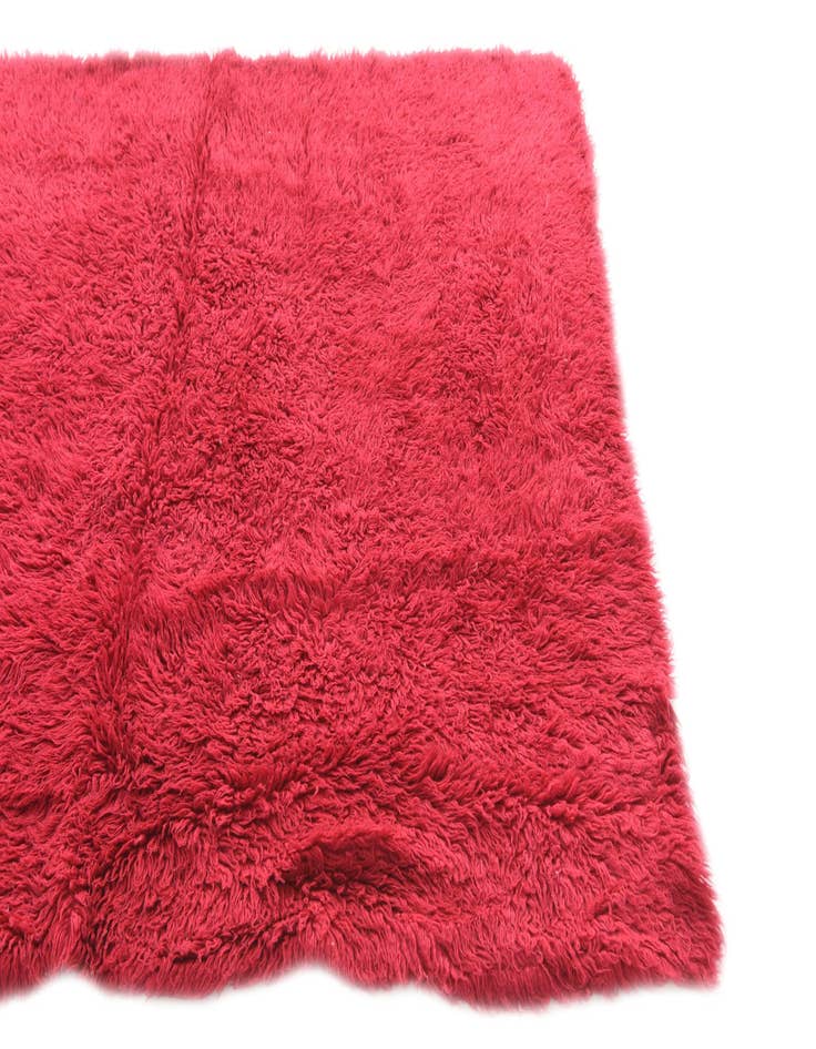 Detail image of  4' 8 x 6' 2  Hand Knotted Moroccan Wool Rug